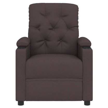 Fauteuil verstelbaar stof bruin