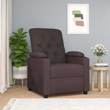 Fauteuil verstelbaar stof bruin