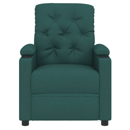 Fauteuil verstelbaar stof donkergroen