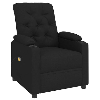 Massagestoel stof zwart