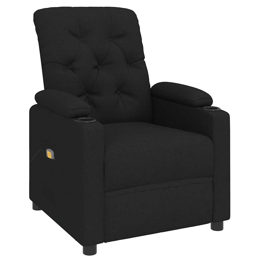 Massagestoel stof zwart