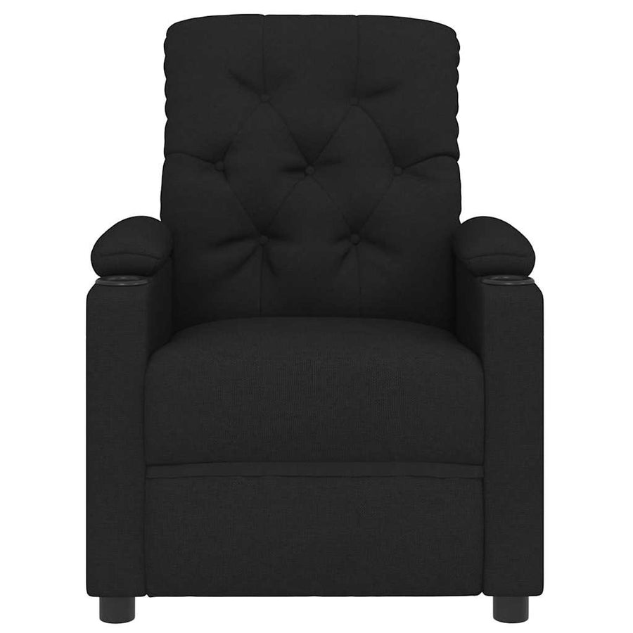 Massagestoel stof zwart