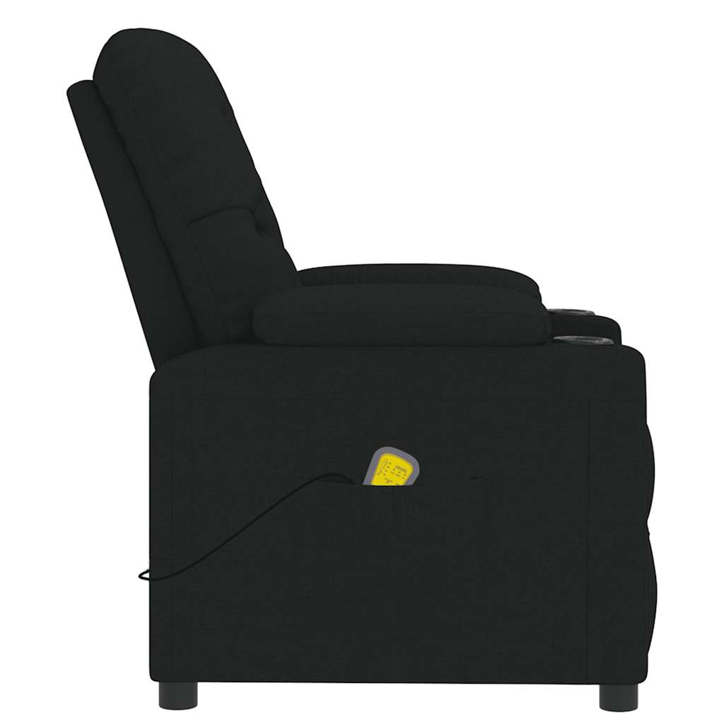 Massagestoel stof zwart