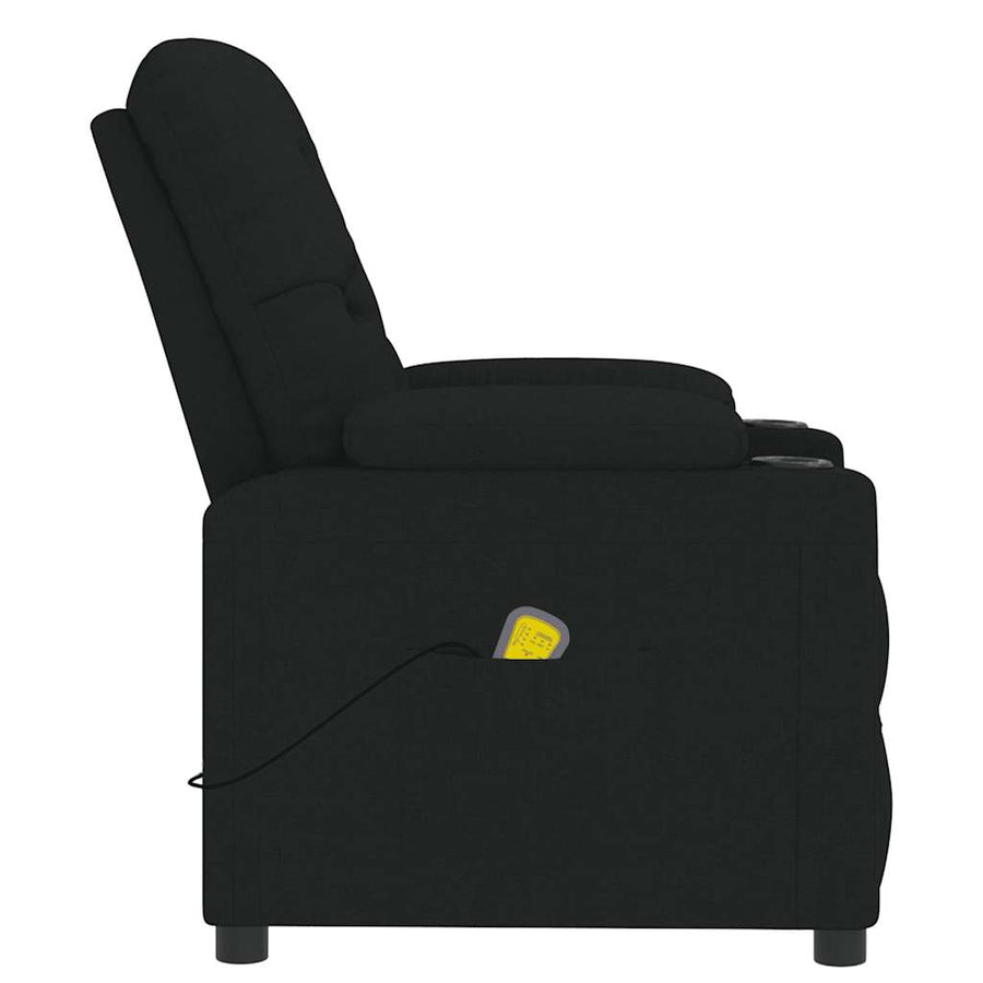 Massagestoel stof zwart
