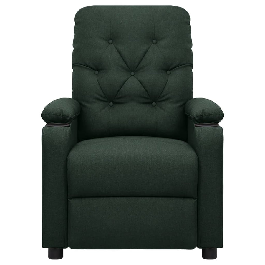 Massagestoel stof donkergroen