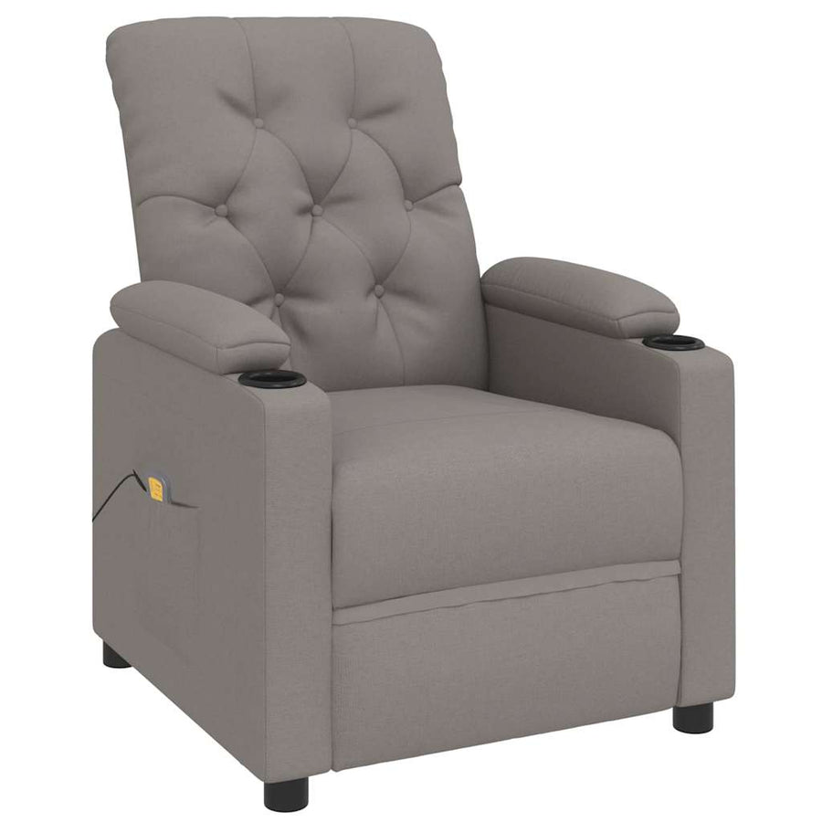 Massagestoel stof taupe