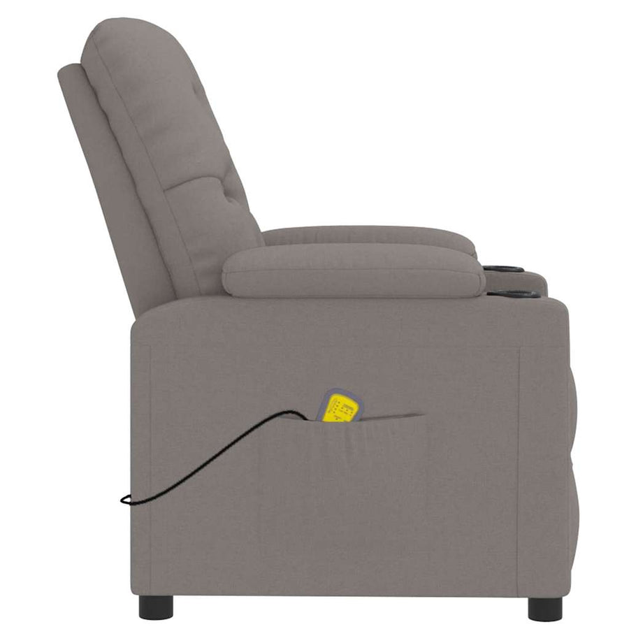 Massagestoel stof taupe