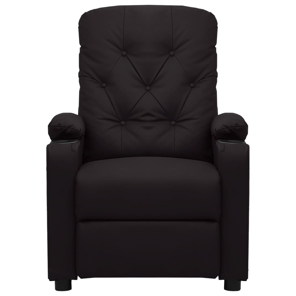 Massagestoel kunstleer zwart