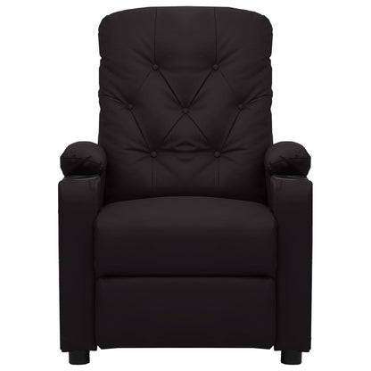 Massagestoel kunstleer zwart