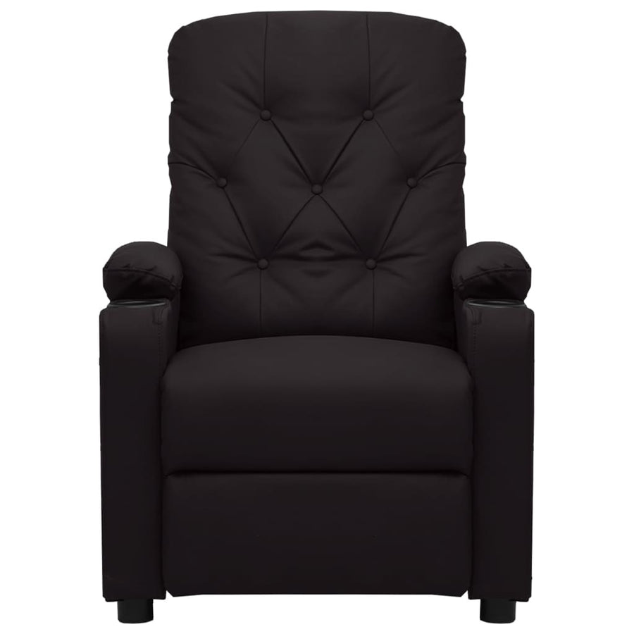 Massagestoel kunstleer zwart