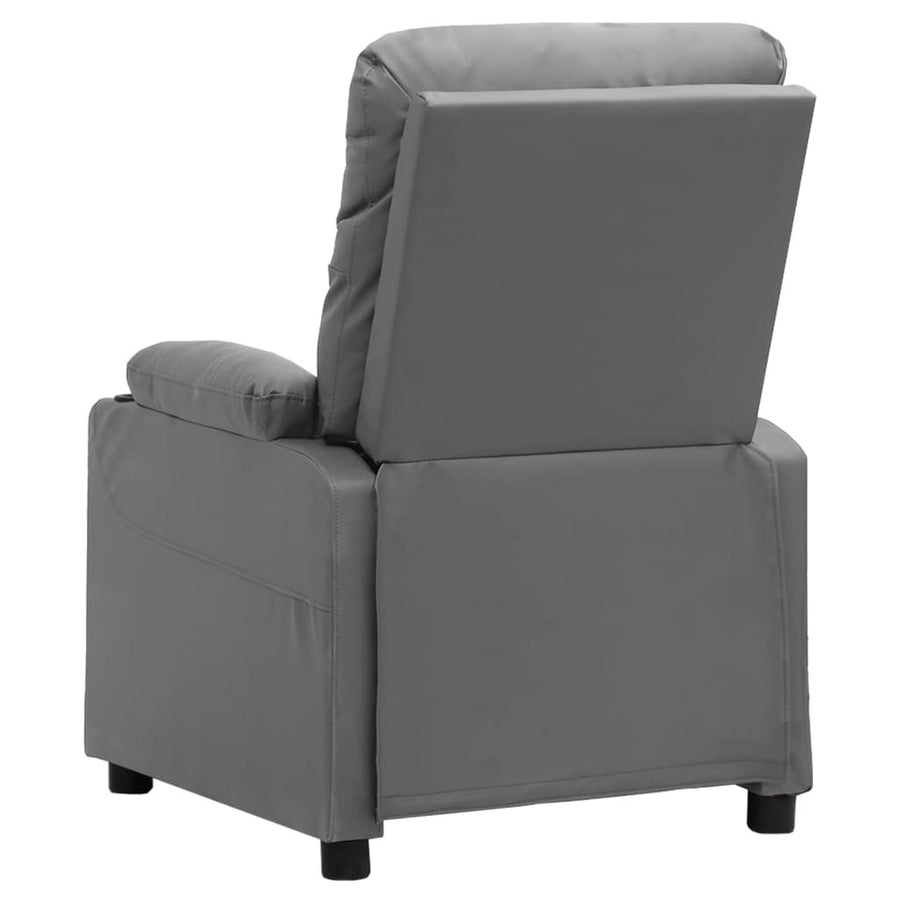 Massagestoel kunstleer grijs