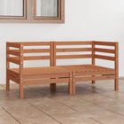 2-Seater Garden Bench Solid Pine Honey Brown