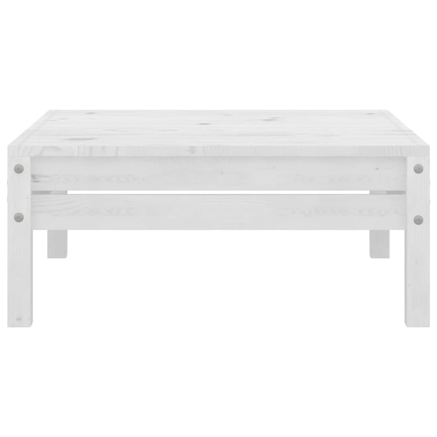 3-Delige Loungeset Massief Grenenhout Wit