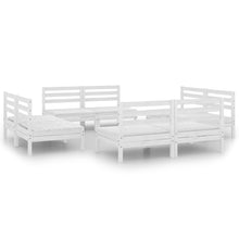 8-Delige Loungeset Massief Grenenhout Wit