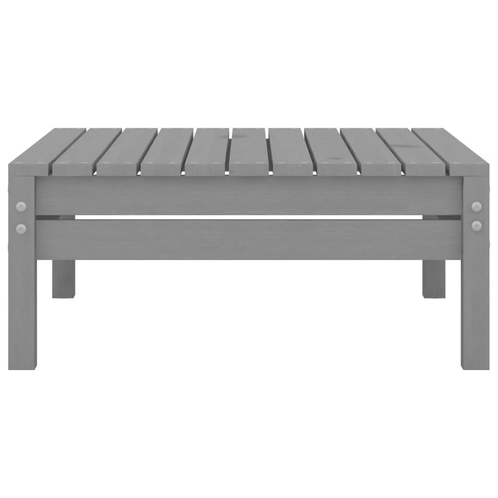 9-delige Loungeset massief grenenhout grijs