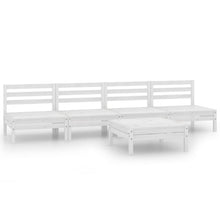 5-Delige Loungeset Massief Grenenhout Wit