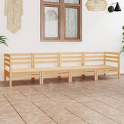 Loungeset massief grenenhout 4-delig