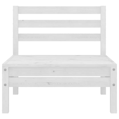 9-Delige Loungeset Massief Grenenhout Wit