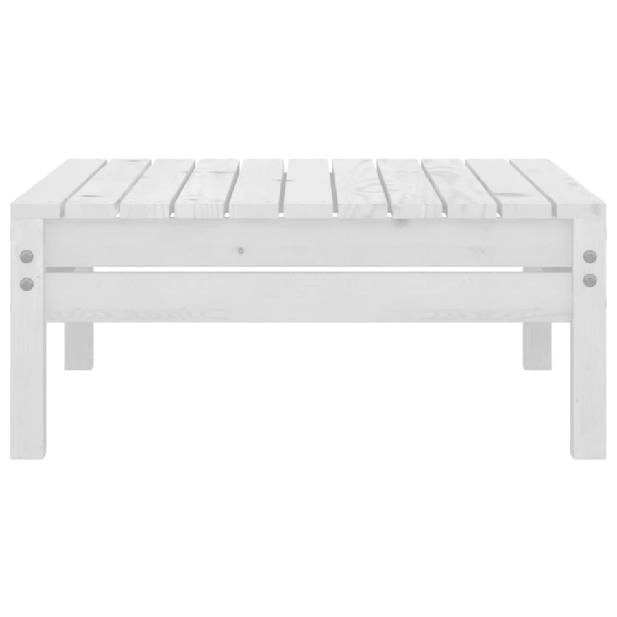 9-Delige Loungeset Massief Grenenhout Wit