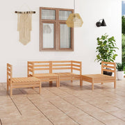 Loungeset 4-delig massief grenenhout
