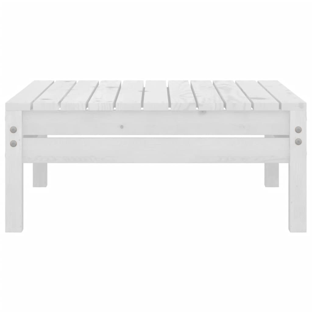 7-Delige Loungeset Massief Grenenhout Wit