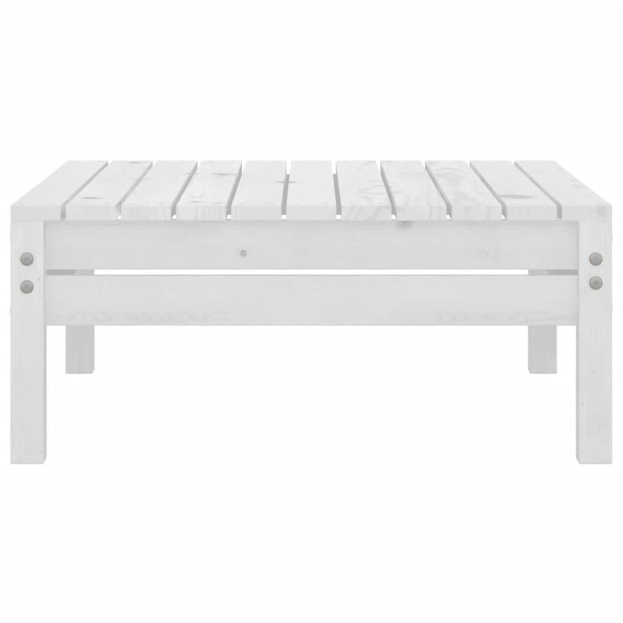 7-Delige Loungeset Massief Grenenhout Wit