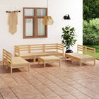 8-piece Loungeset solid pine wood