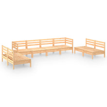 8-Delige Loungeset Massief Grenenhout Bruin