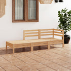 3-piece Solid Pine Wood Lounge Set