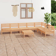 Loungeset 8-delig massief grenenhout