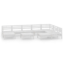 0-Delige Loungeset Massief Grenenhout Wit