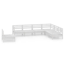 7-Delige Loungeset Massief Grenenhout Wit