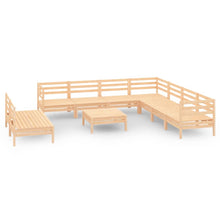 0-Delige Loungeset Massief Grenenhout Naturel