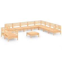 -Delige Loungeset Massief Grenenhout Naturel