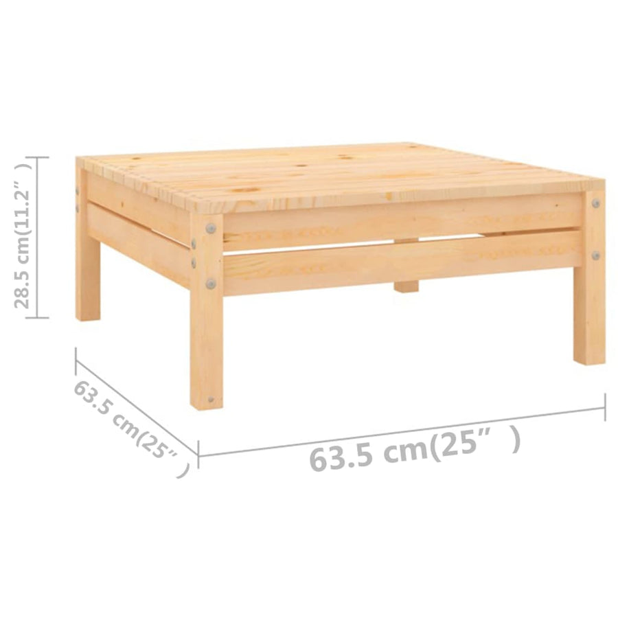 -Delige Loungeset Massief Grenenhout Naturel