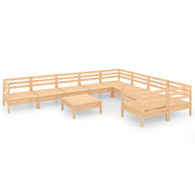 0-Delige Loungeset Massief Grenenhout Naturel