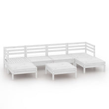 7-Delige Loungeset Massief Grenenhout Wit