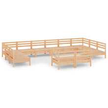 2-Delige Loungeset Massief Grenenhout Naturel