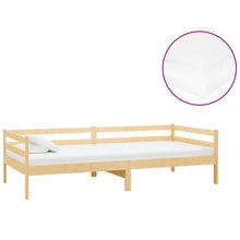 Slaapbank Met Matras Massief Grenenhout 90X200 Cm Bruin