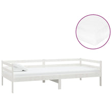 Slaapbank Met Matras Massief Grenenhout 90X200 Cm Wit