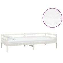 Slaapbank Met Matras Massief Grenenhout 90X200 Cm Wit