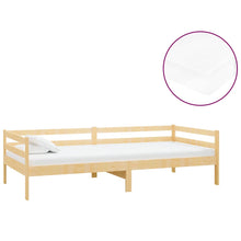 Slaapbank Met Matras Massief Grenenhout 90X200 Cm Bruin