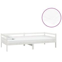 Slaapbank Met Matras Massief Grenenhout 90X200 Cm Wit