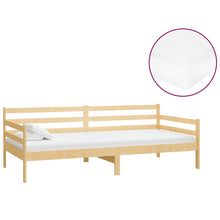 Slaapbank Met Matras Massief Grenenhout 90X200 Cm Bruin