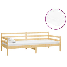 Slaapbank Met Matras Massief Grenenhout 90X200 Cm Bruin