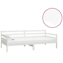 Slaapbank Met Matras Massief Grenenhout 90X200 Cm Wit