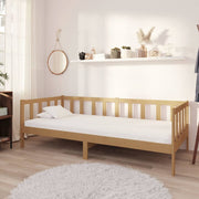 Slaapbank massief grenenhout honingbruin 90x200 cm