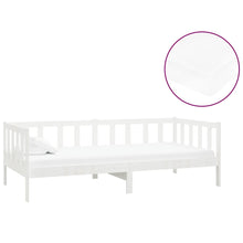 Slaapbank Met Matras Massief Grenenhout 90X200 Cm Wit