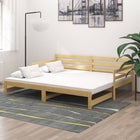 Slaapbank massief grenenhout 203x98x69 cm