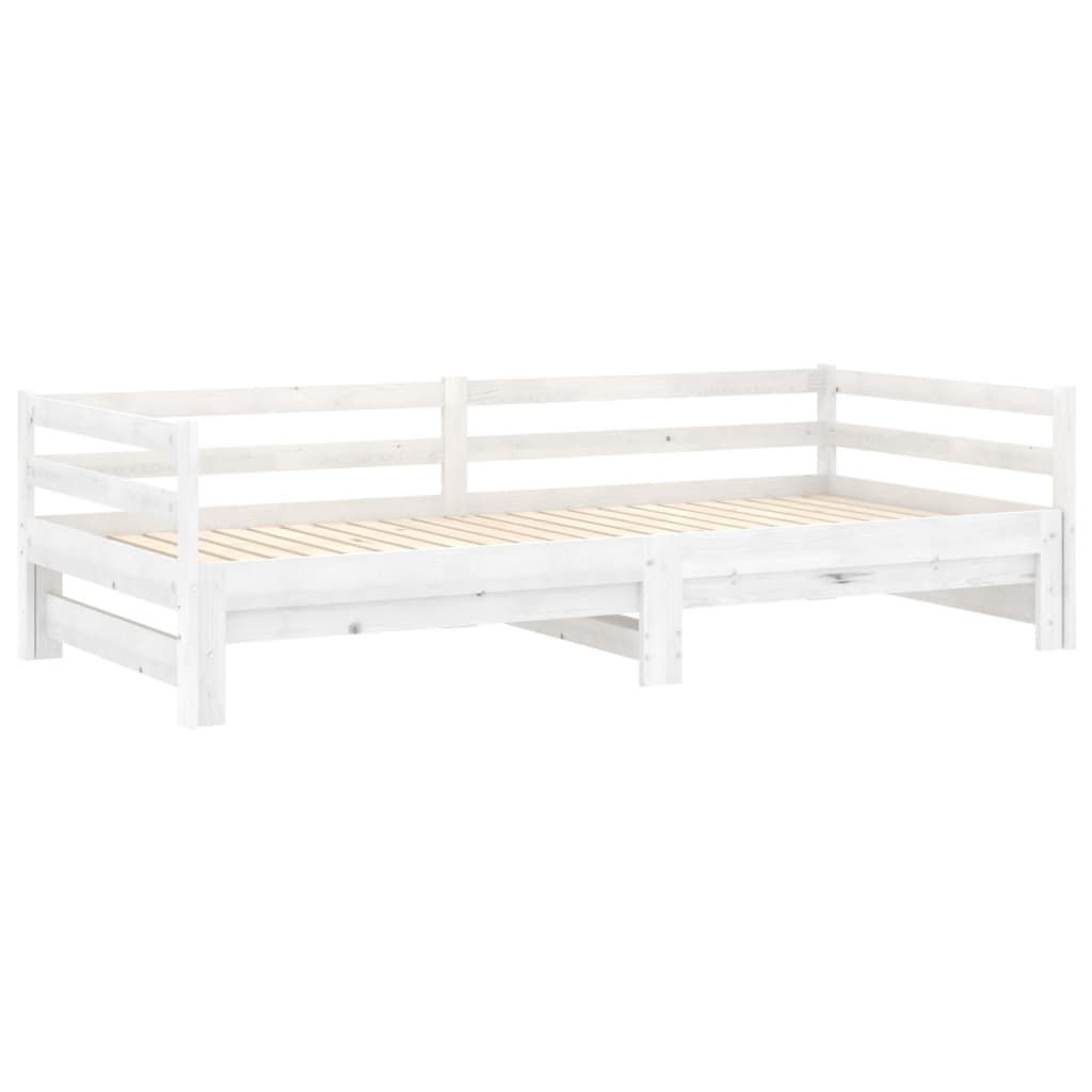 Slaapbank Uitschuifbaar Massief Grenenhout 2X(90X200) Cm
